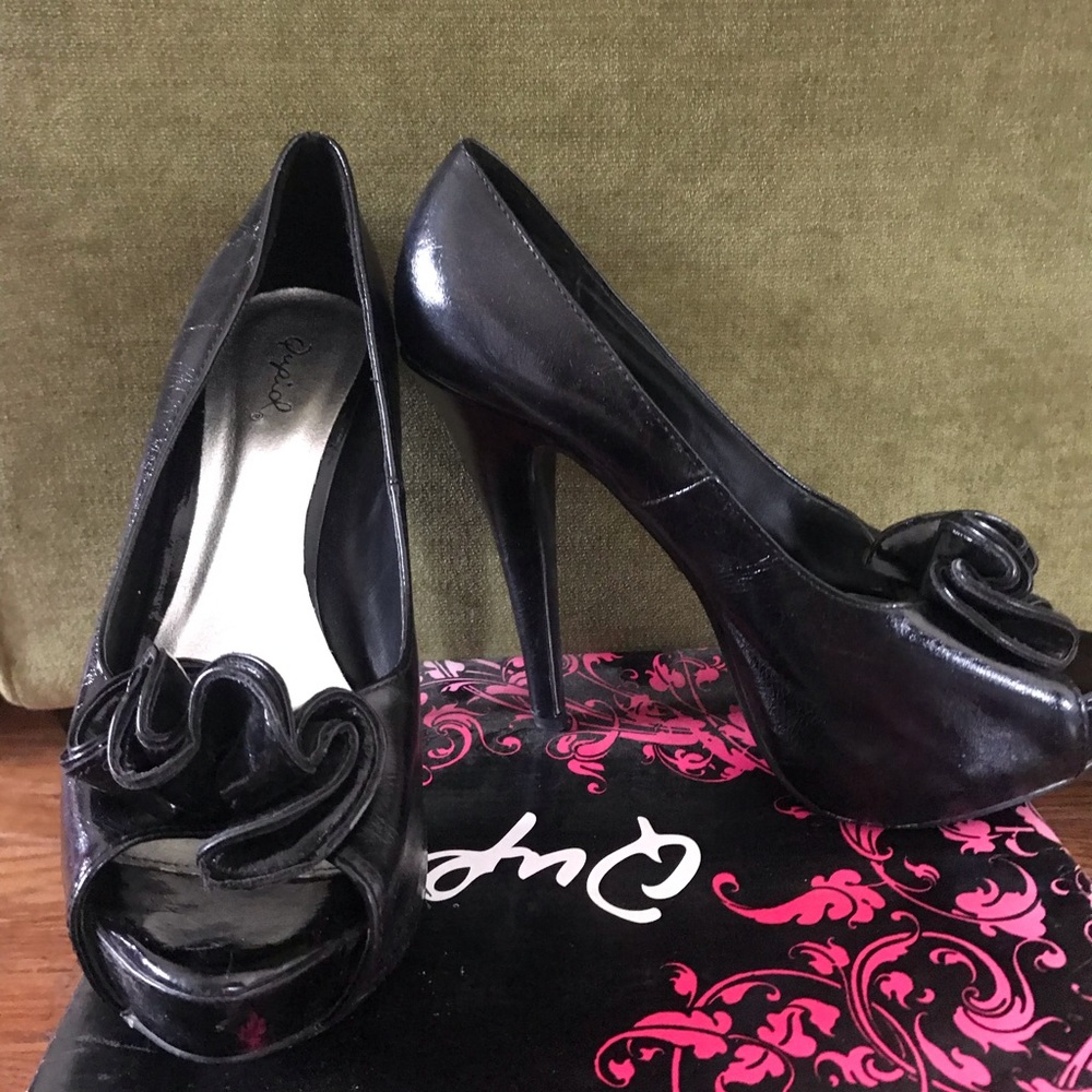 Black high heels
